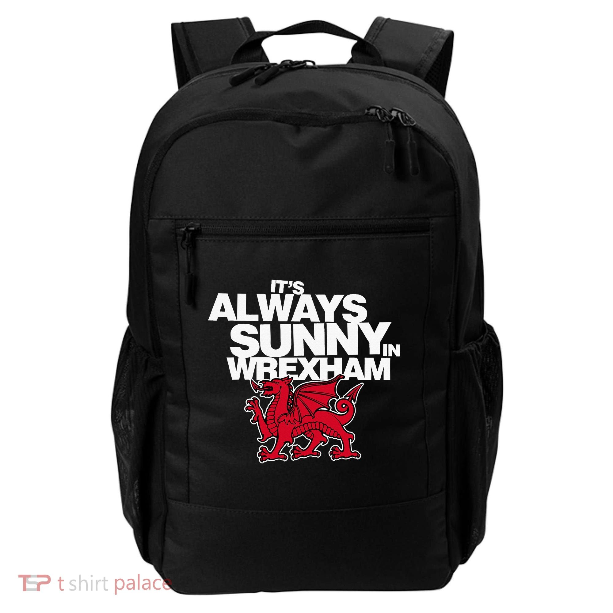 Funny ItS Always Sunny In Wrexham Wales Dragon Backpack