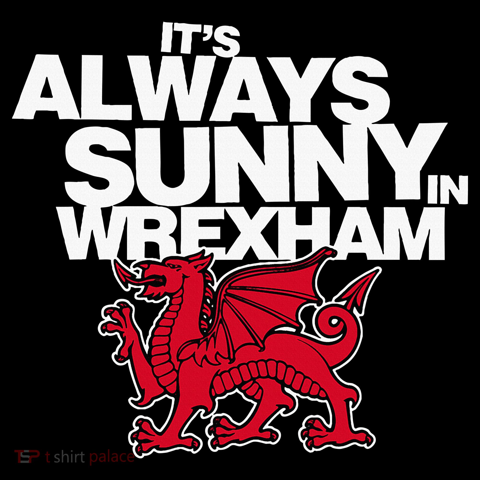 Funny ItS Always Sunny In Wrexham Wales Dragon Women's Hoodie