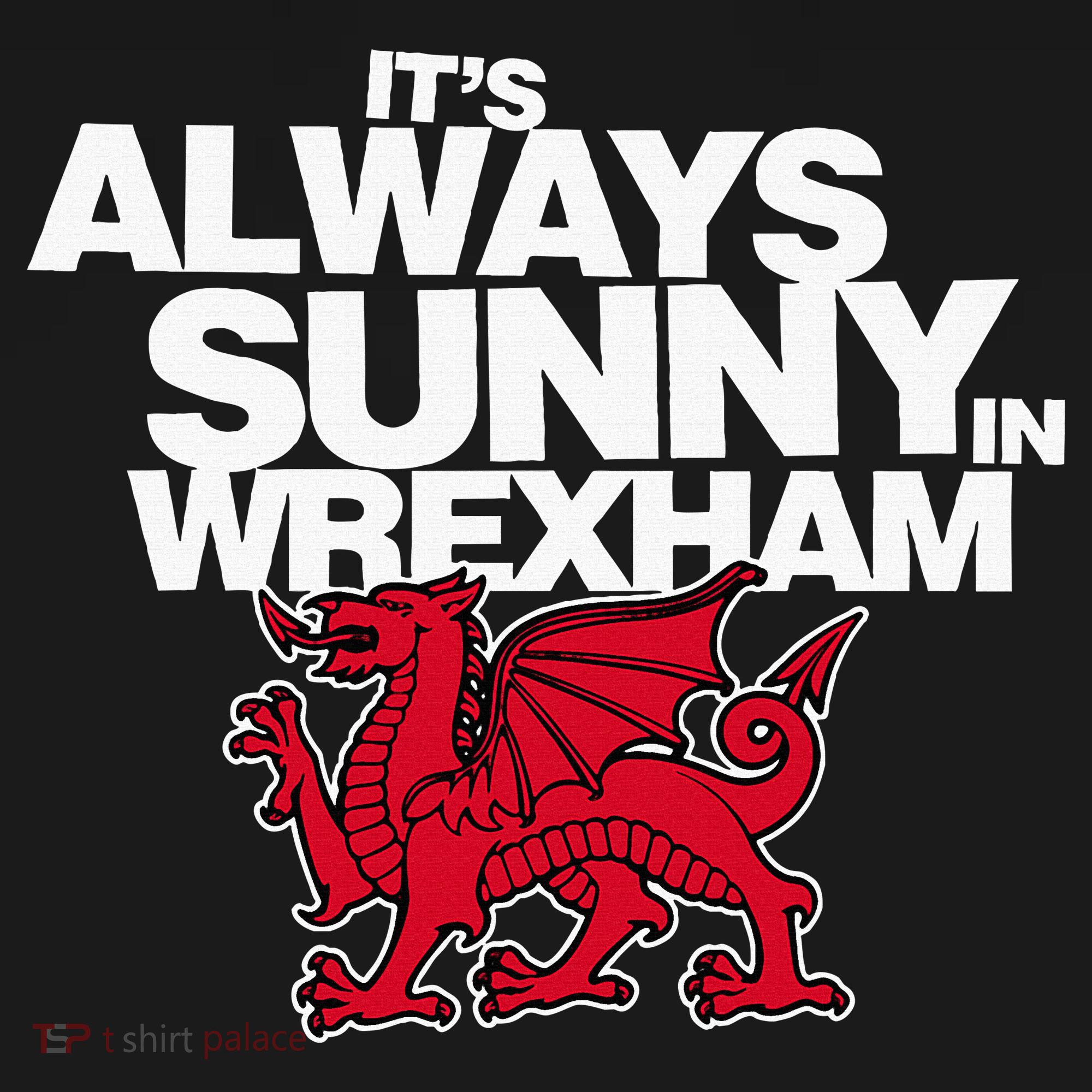 Funny ItS Always Sunny In Wrexham Wales Dragon Women's Tank Top