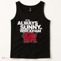 Funny ItS Always Sunny In Wrexham Wales Dragon Tank Top thumb 2