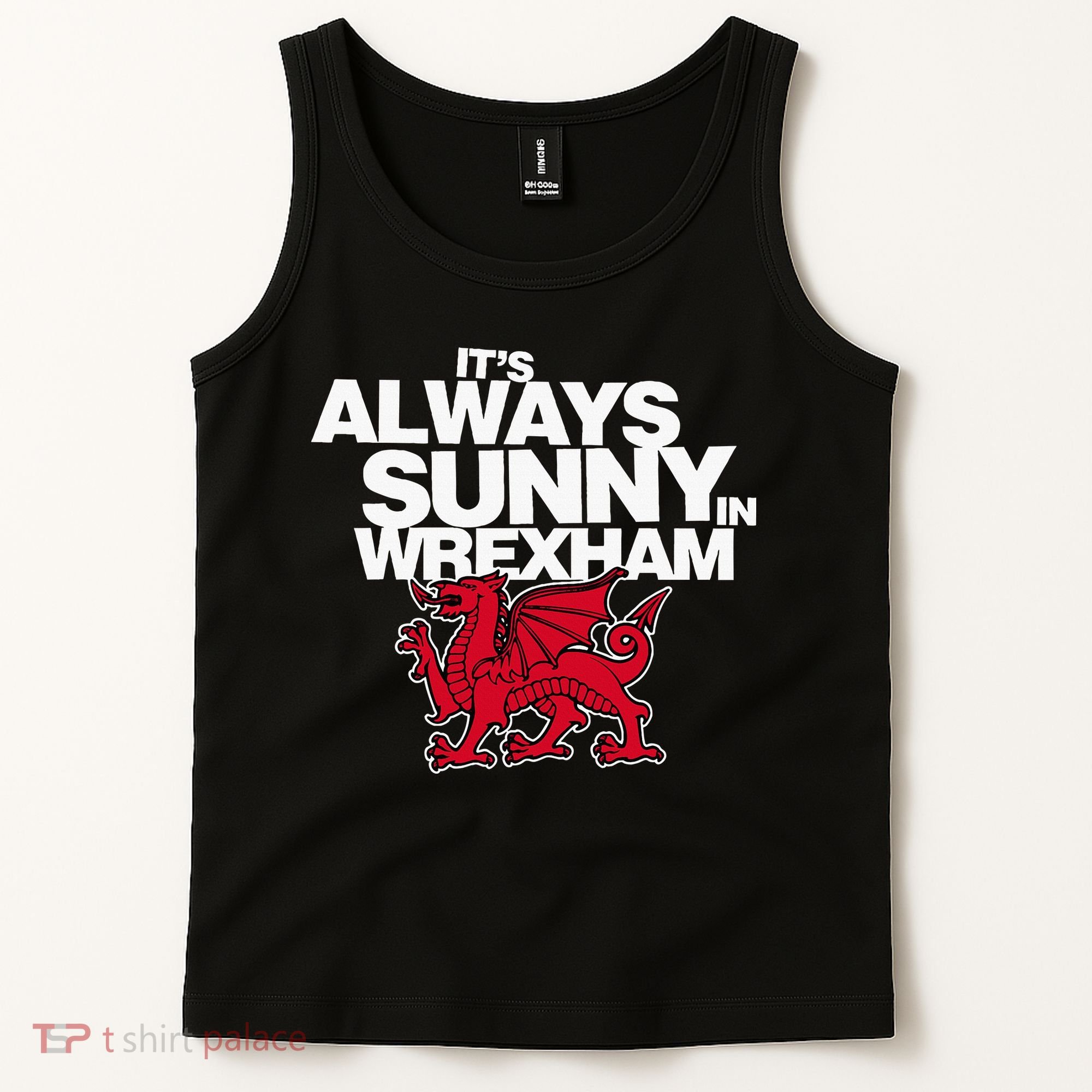 Funny ItS Always Sunny In Wrexham Wales Dragon Tank Top