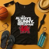 Funny ItS Always Sunny In Wrexham Wales Dragon Tank Top thumb 4