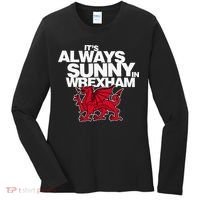 Funny ItS Always Sunny In Wrexham Wales Dragon Women's Long Sleeve Shirt thumb 0