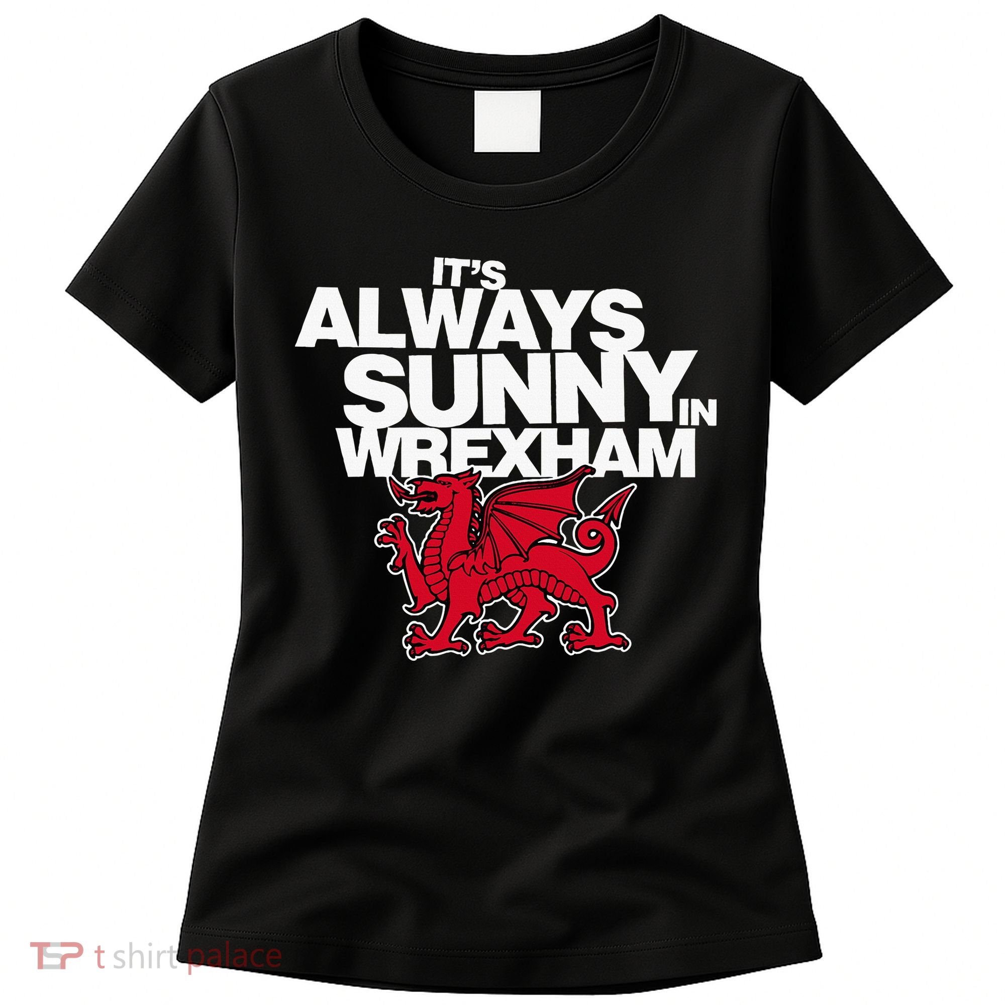 Funny ItS Always Sunny In Wrexham Wales Dragon Women's T-Shirt