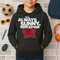 Funny ItS Always Sunny In Wrexham Wales Dragon Kids Hoodie thumb 2