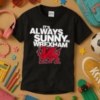 Funny ItS Always Sunny In Wrexham Wales Dragon Kids T-Shirt thumb 3