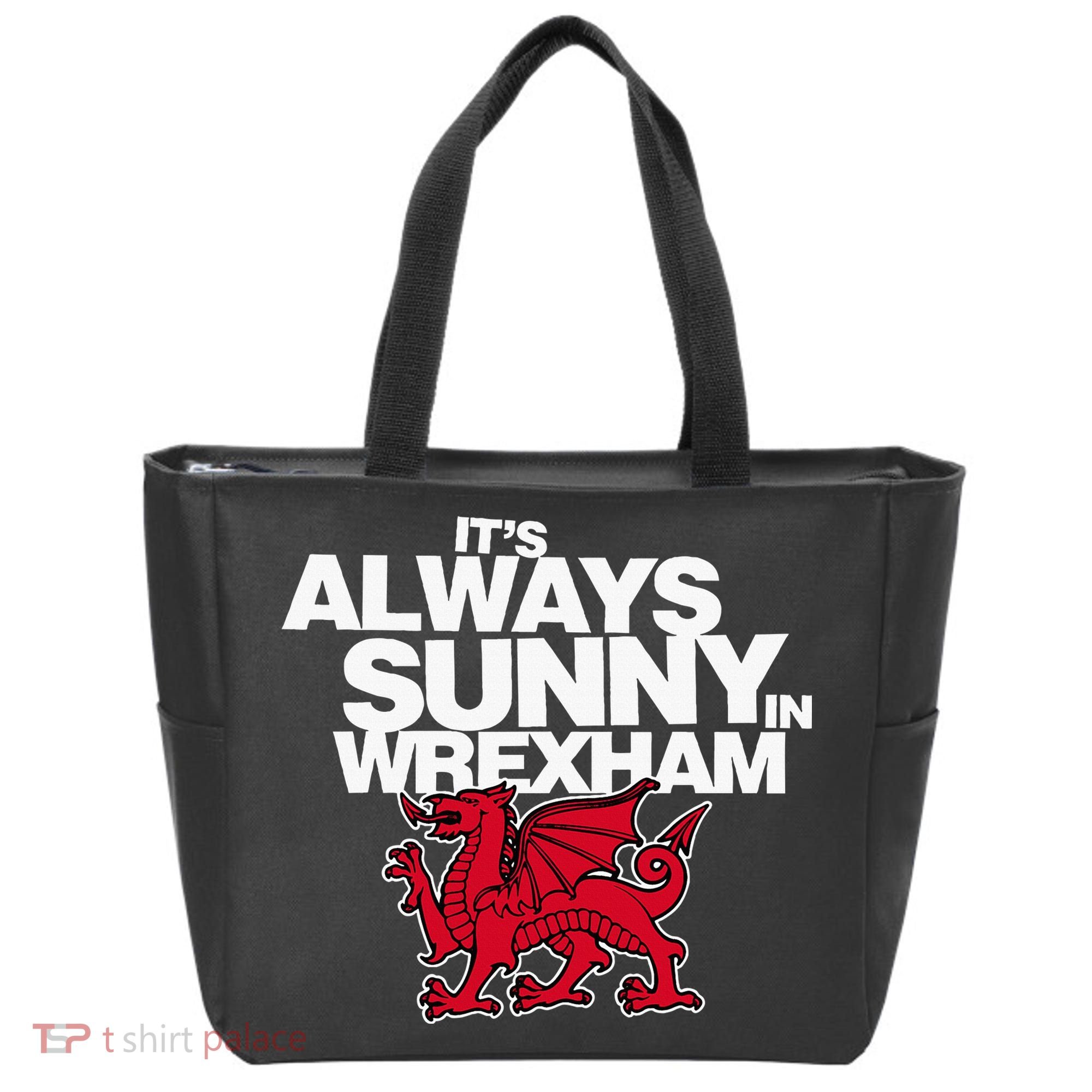 Funny ItS Always Sunny In Wrexham Wales Dragon Tote Bag