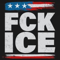 FCK ICE Anti ICE Distressed American Flag Ornament thumb 1