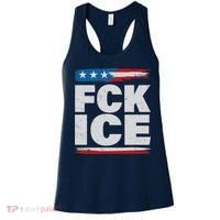 FCK ICE Anti ICE Distressed American Flag Women's Tank Top thumb 0