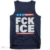 FCK ICE Anti ICE Distressed American Flag Tank Top thumb 0