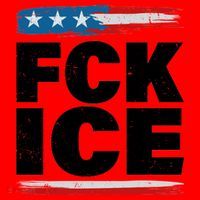 FCK ICE Anti ICE Distressed American Flag Santa Hat thumb 1