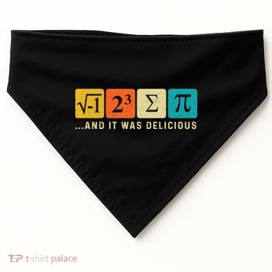 Funny I Ate Some Pie Pi Day Math Nerd Geek Sum Pi 3 14 Gift USA-Made Doggie Bandana