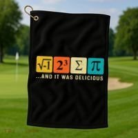 Funny I Ate Some Pie Pi Day Math Nerd Geek Sum Pi 3 14 Gift Golf Towel thumb 1