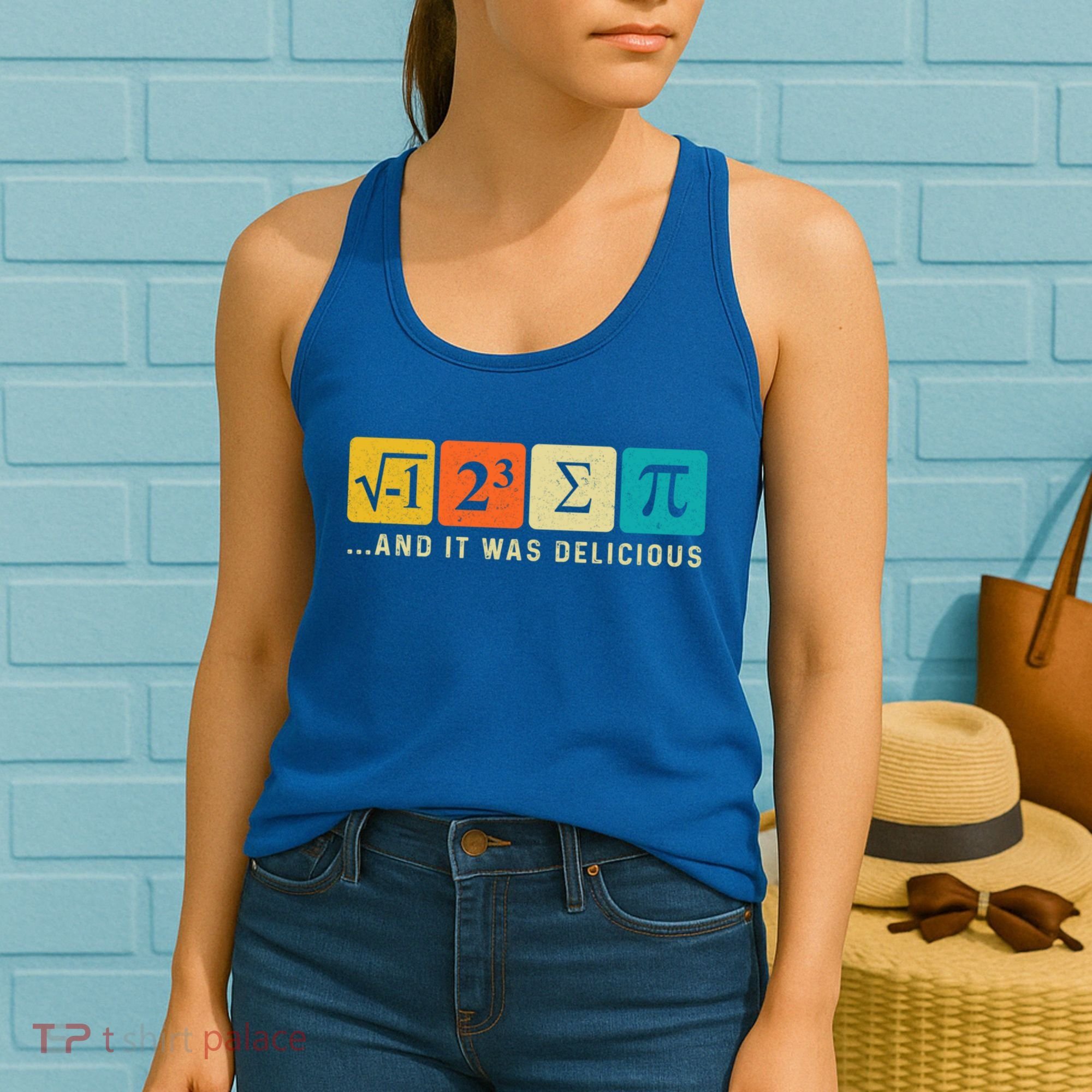 Funny I Ate Some Pie Pi Day Math Nerd Geek Sum Pi 3 14 Gift Women's Tank Top