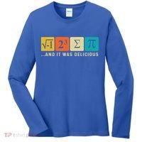 Funny I Ate Some Pie Pi Day Math Nerd Geek Sum Pi 3 14 Gift Women's Long Sleeve Shirt thumb 0