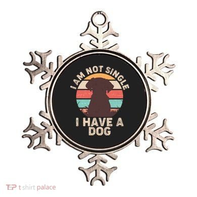 Funny I Am Not Single I Have A Dog Ornament