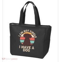 Funny I Am Not Single I Have A Dog Tote Bag thumb 3