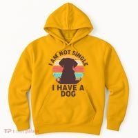 Funny I Am Not Single I Have A Dog Hoodie thumb 0