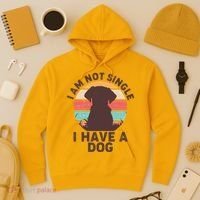 Funny I Am Not Single I Have A Dog Hoodie thumb 3