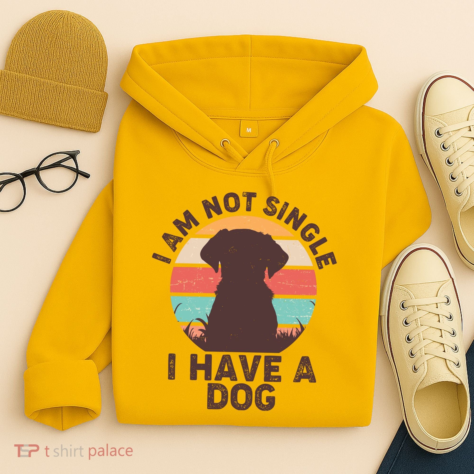 Funny I Am Not Single I Have A Dog Hoodie