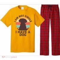 Funny I Am Not Single I Have A Dog Pajama Set thumb 0