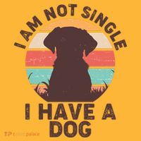 Funny I Am Not Single I Have A Dog Mousepad thumb 1