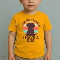 Funny I Am Not Single I Have A Dog Toddler T-Shirt thumb 2