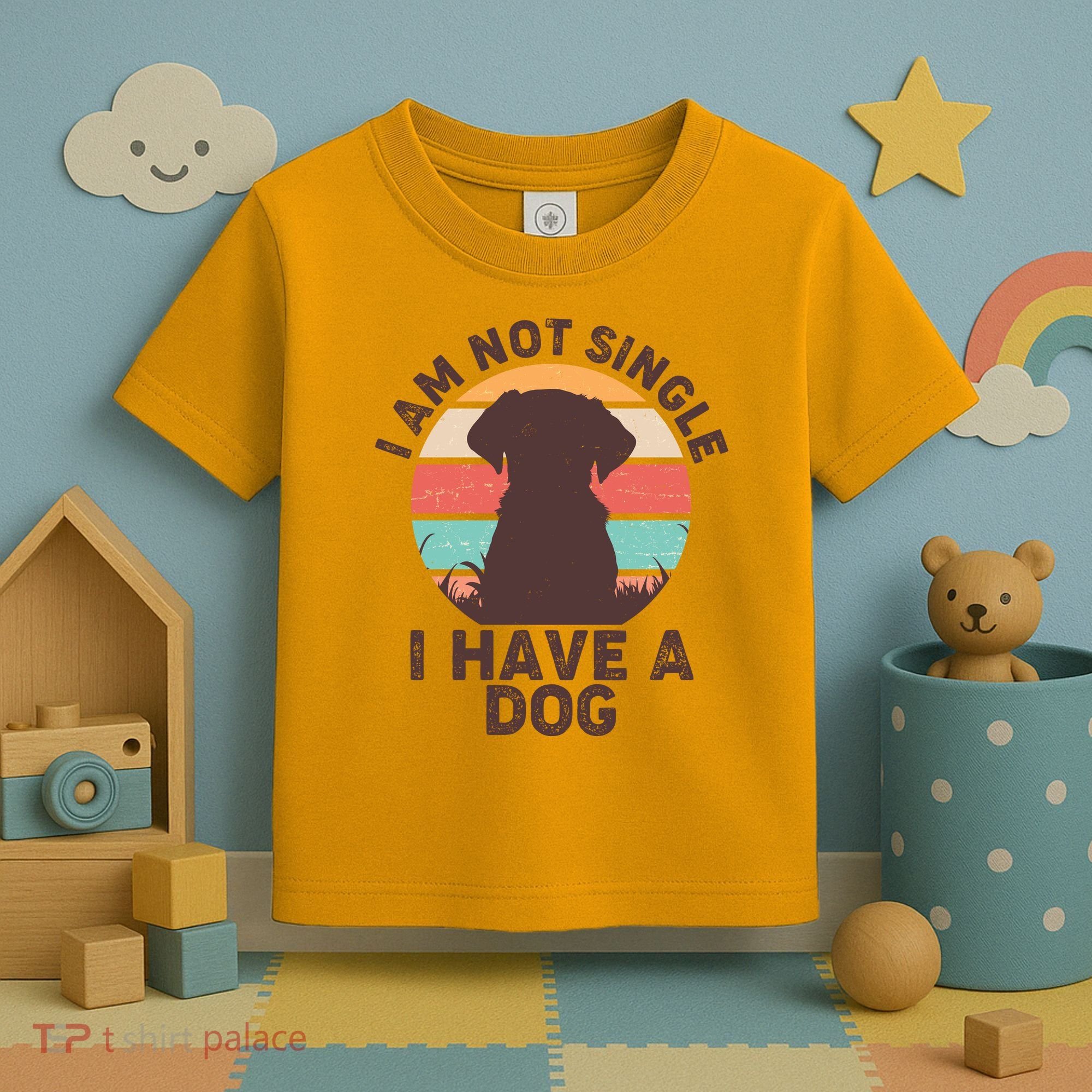 Funny I Am Not Single I Have A Dog Toddler T-Shirt