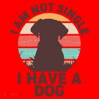 Funny I Am Not Single I Have A Dog Santa Hat thumb 1