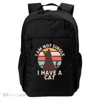 Funny I Am Not Single I Have A Cat Backpack thumb 0
