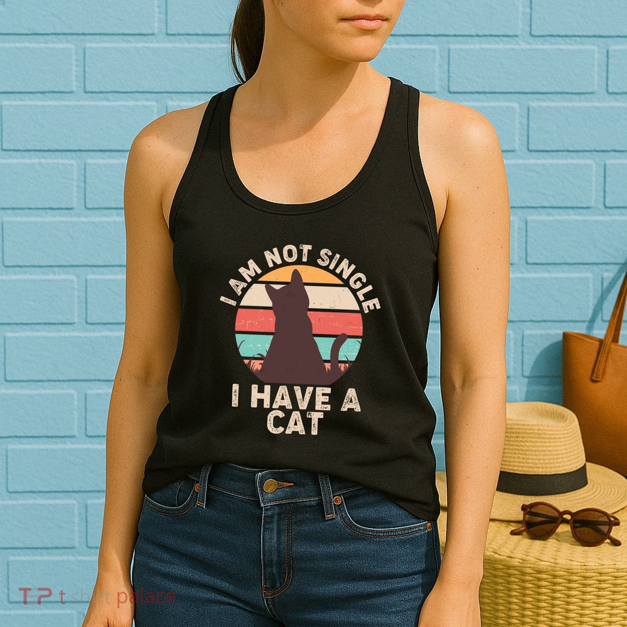 Funny I Am Not Single I Have A Cat Women's Tank Top