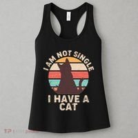 Funny I Am Not Single I Have A Cat Women's Tank Top thumb 3