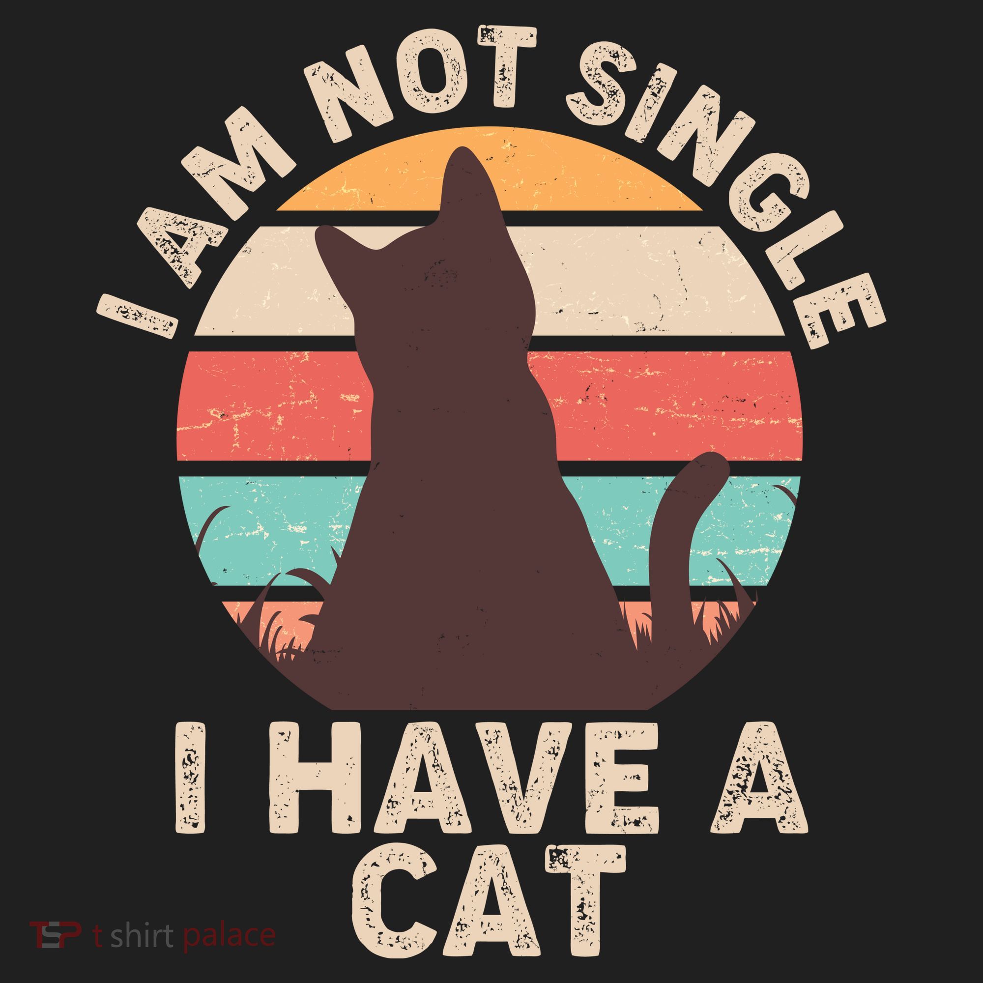 Funny I Am Not Single I Have A Cat Golf Towel