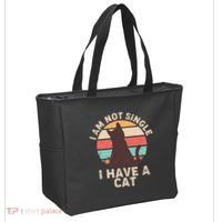 Funny I Am Not Single I Have A Cat Tote Bag thumb 2