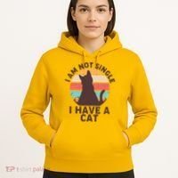 Funny I Am Not Single I Have A Cat Hoodie thumb 5