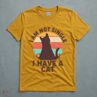 Funny I Am Not Single I Have A Cat T-Shirt thumb 5
