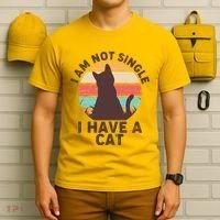Funny I Am Not Single I Have A Cat T-Shirt thumb 6