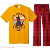 Funny I Am Not Single I Have A Cat Pajama Set thumb 0