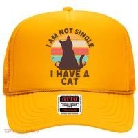 Funny I Am Not Single I Have A Cat Hat thumb 0