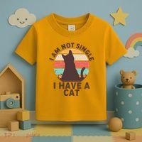 Funny I Am Not Single I Have A Cat Toddler T-Shirt thumb 3