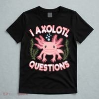 Funny I Axolotl Questions Cute Kawaii Pin.k Axolotl T-Shirt thumb 5