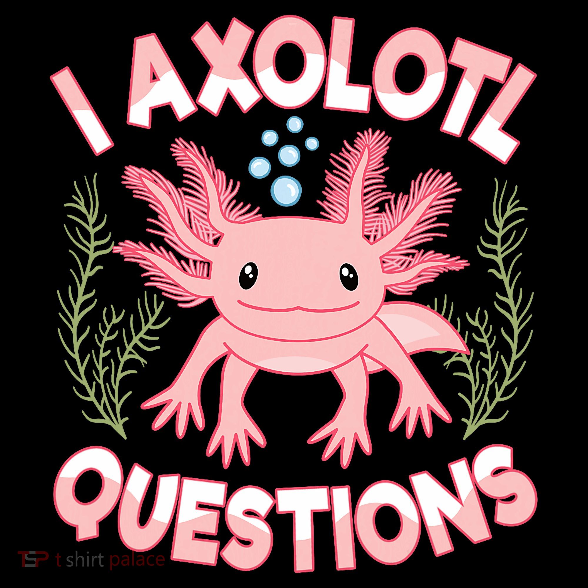 Funny I Axolotl Questions Cute Kawaii Pin.k Axolotl Coffee Mug