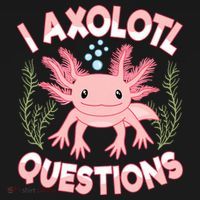 Funny I Axolotl Questions Cute Kawaii Pin.k Axolotl Women's Tank Top thumb 5