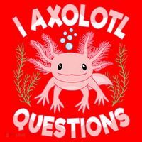 Funny I Axolotl Questions Cute Kawaii Pin.k Axolotl Santa Hat thumb 1
