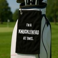Funny IM A Knucklehead At Times Golf Towel thumb 2