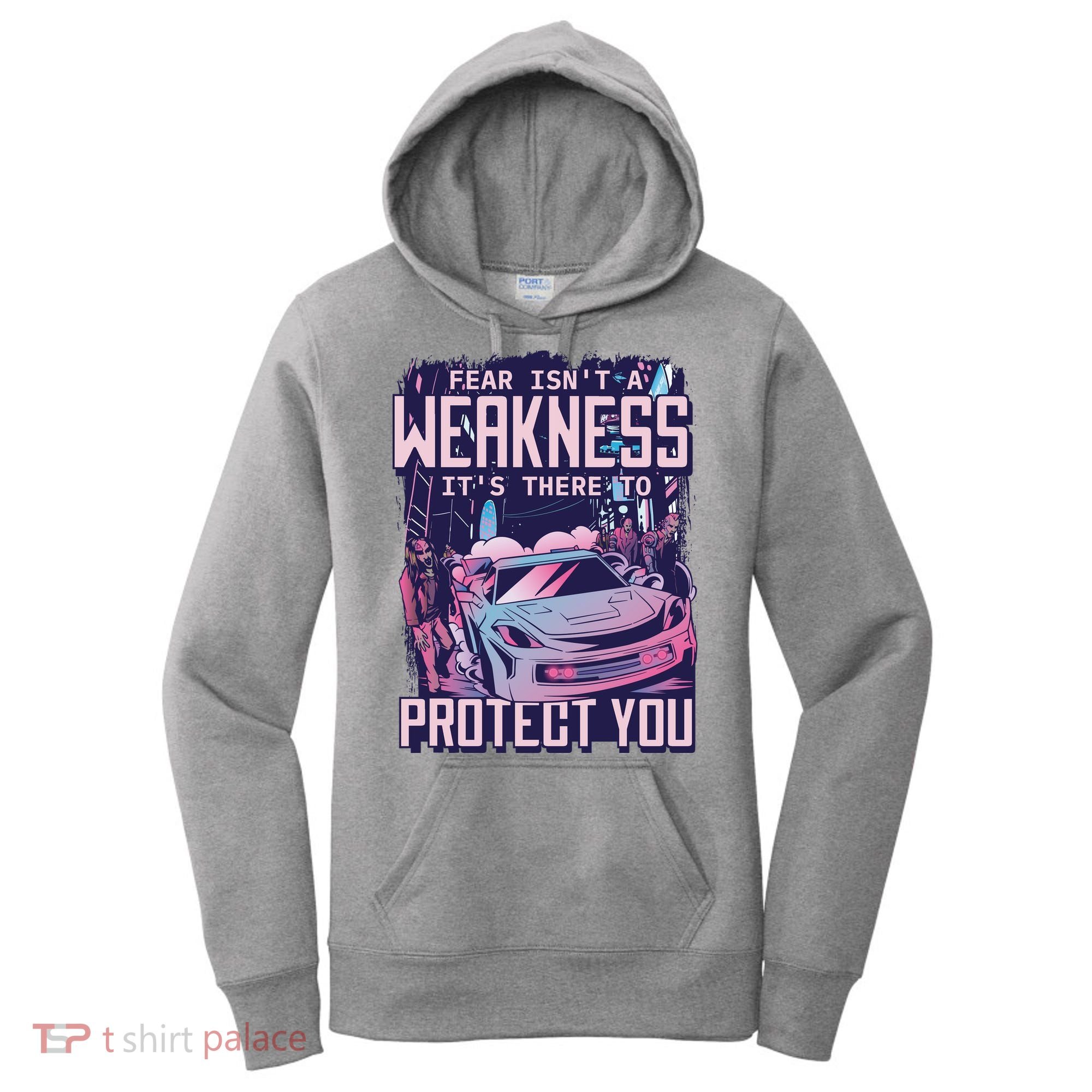 Fear Isn't A Weakness It's There To Protect You Race Car Zombie Women's Hoodie