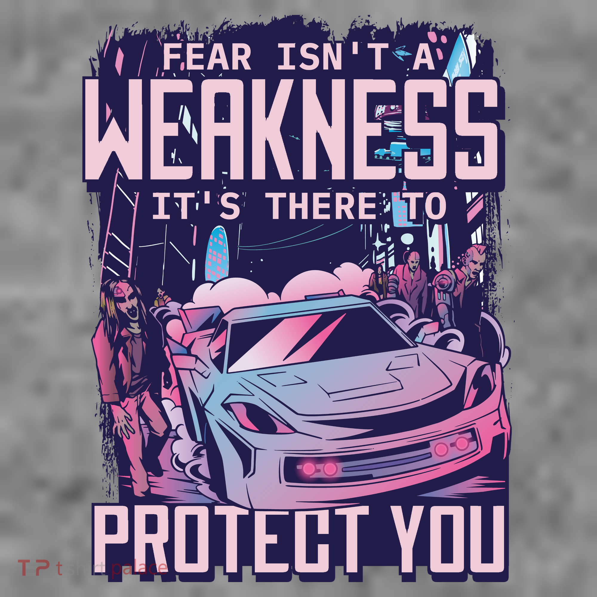 Fear Isn't A Weakness It's There To Protect You Race Car Zombie Women's Tank Top