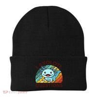 Funny I Axolotl Questions Retro Beanie thumb 0