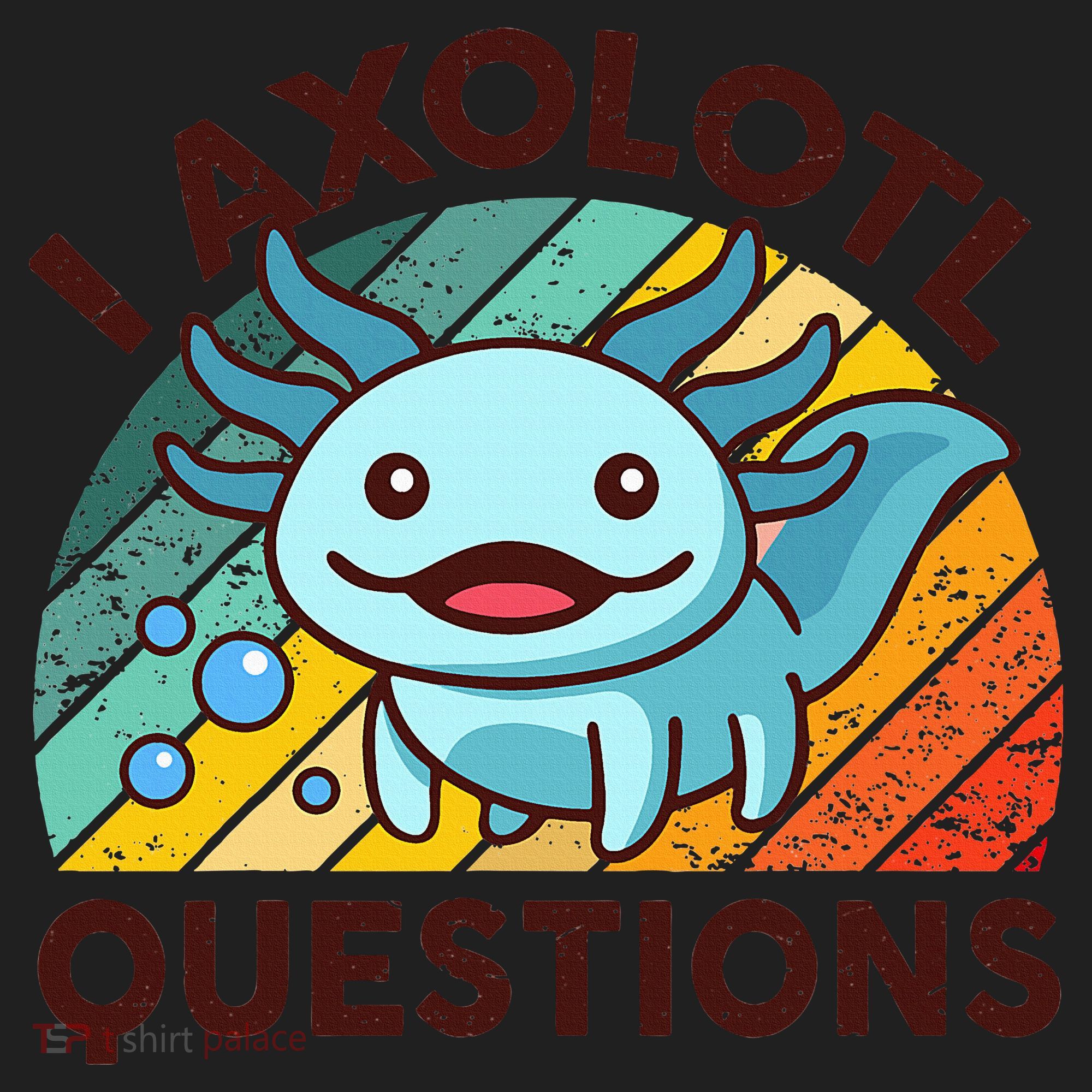 Funny I Axolotl Questions Retro Beanie