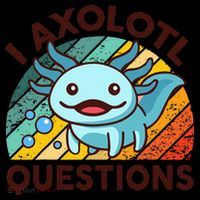 Funny I Axolotl Questions Retro Women's Hoodie thumb 2
